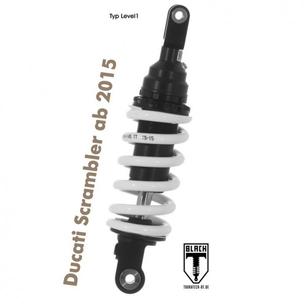 Touratech BLACK-T shock absorber for Ducati Scrambler from 2015 Type Level1