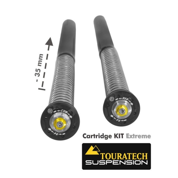 Touratech Suspension lowering Cartridge Kit -35mm for Yamaha 700 Tenere from 2019