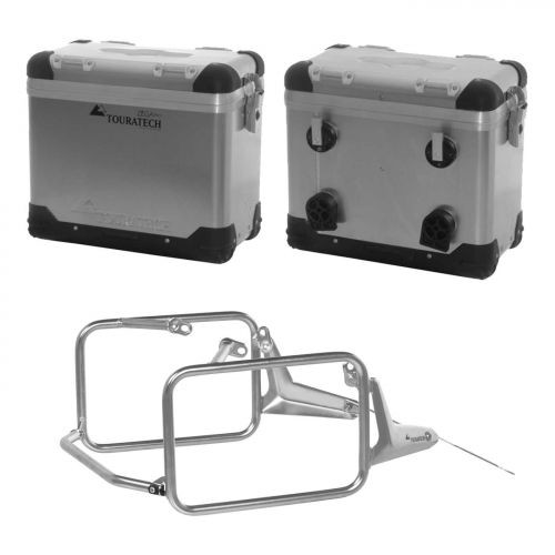 Touratech ZEGA Pro Aluminium Pannier System 38/38L Aluminium Natural for BMW R1300GS