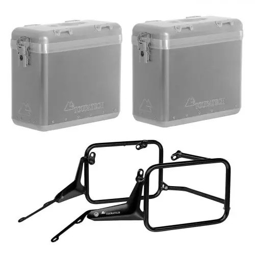 Touratech ZEGA Mundo aluminium pannier system 31/31L black rack for BMW R 1300 GS