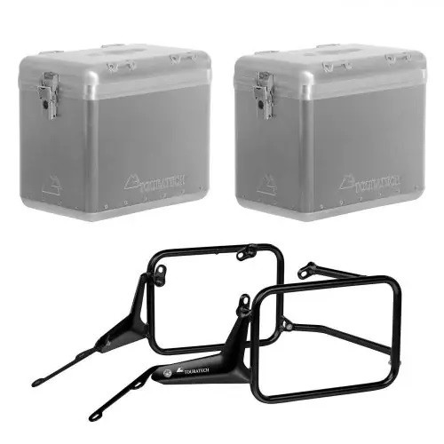 Touratech ZEGA Mundo aluminium pannier system 45/45L black rack for BMW R 1300 GS