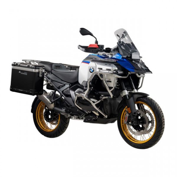 Touratech ZEGA Pro aluminium pannier system S/S Rack Black 38/38L And-Black BMW R 1300 GS Adventure