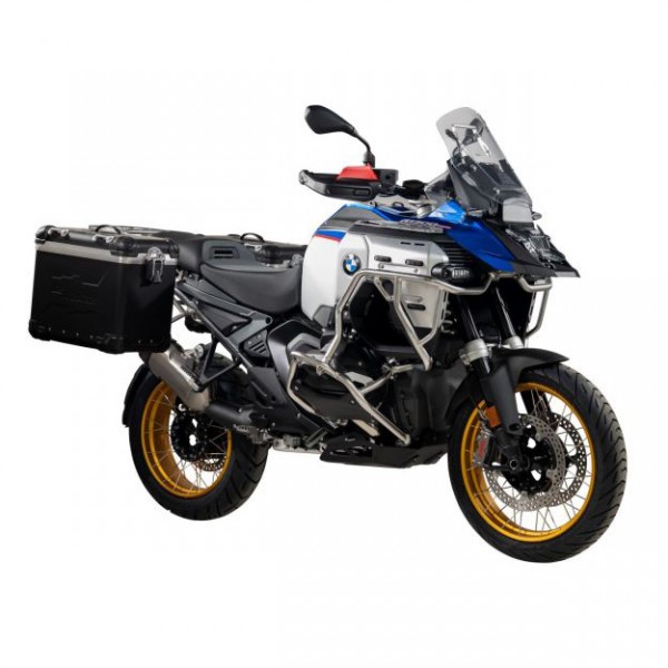 Touratech ZEGA Evo aluminium pannier system S/S Rack Black 45/45L 