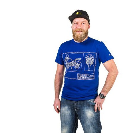 Touratech T-Shirt Blueprint R1250GSA, men