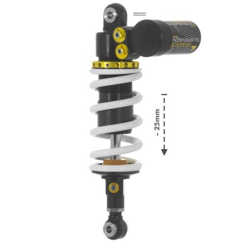 Touratech Suspension lowering shock -25 mm for CFMOTO 800MT (2025-) Type Extreme
