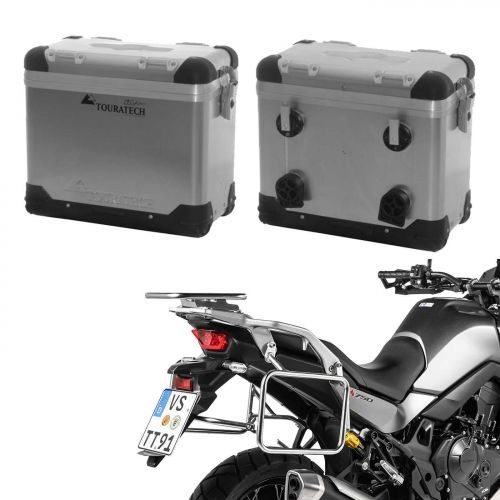 Touratech ZEGA Pro pannier system 38/38L Aluminium with S/S frames for Honda XL750 Transalp