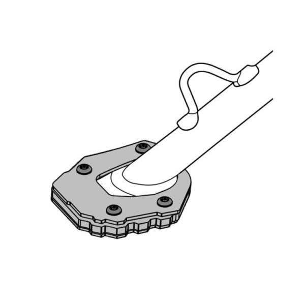 Touratech Side stand base extension for Husqvarna Norden 901