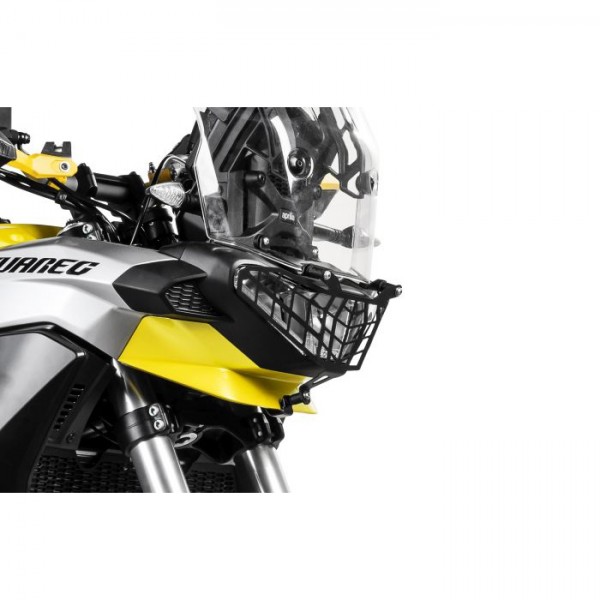Touratech Headlamp guard black with quick release fastener for Aprilia Tuareg 660 *OFFROAD USE ONLY*