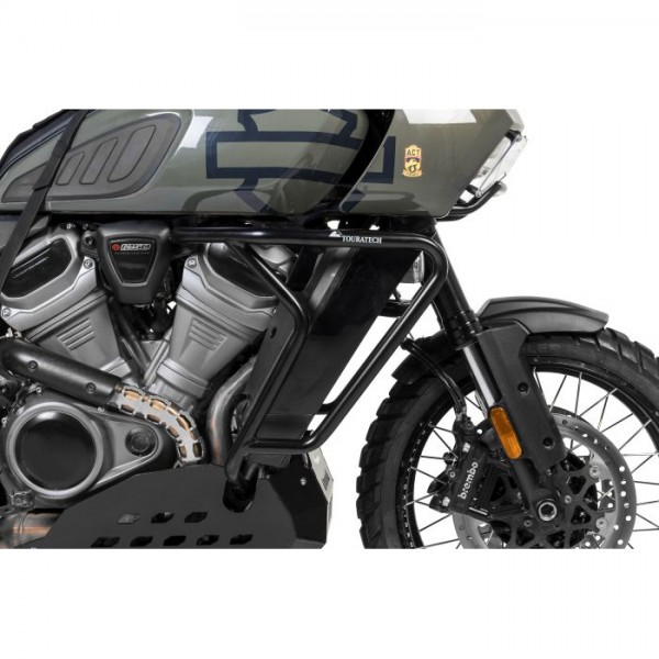 Touratech Stainless steel crash bar, black for Harley-Davidson RA1250 Pan America