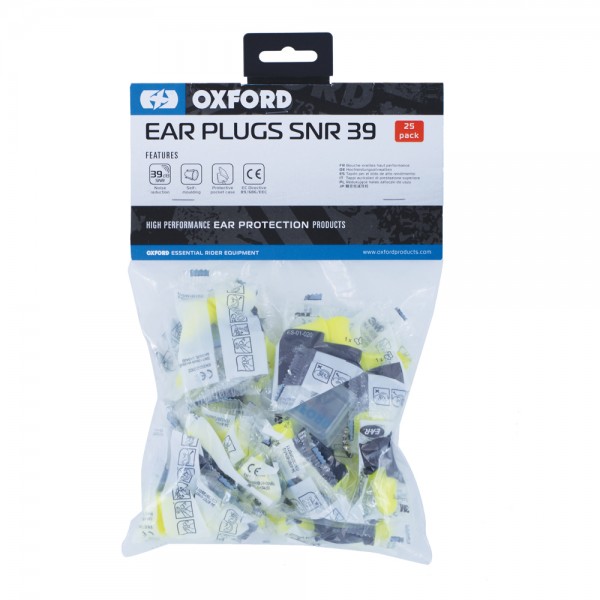 OXFORD Ear Plugs SNR39 - 25 Pairs