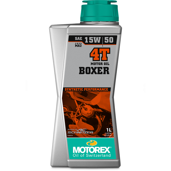 Motorex BOXER 4T SAE 15W/50 Synthetic Moto Oil 1Litre