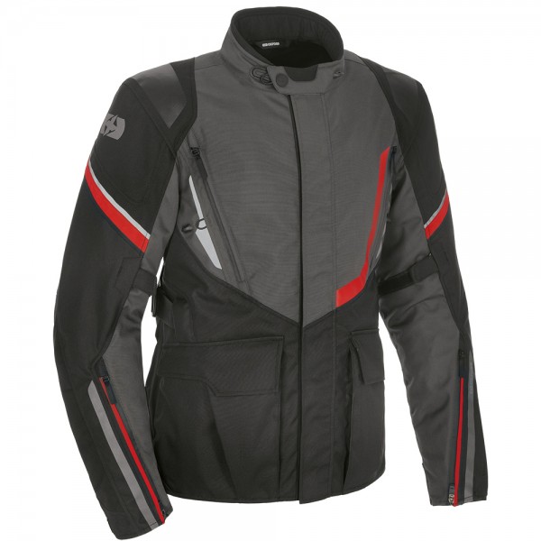 Oxford Montreal 4.0 MS Dry2Dry Jacket Black Grey & Red