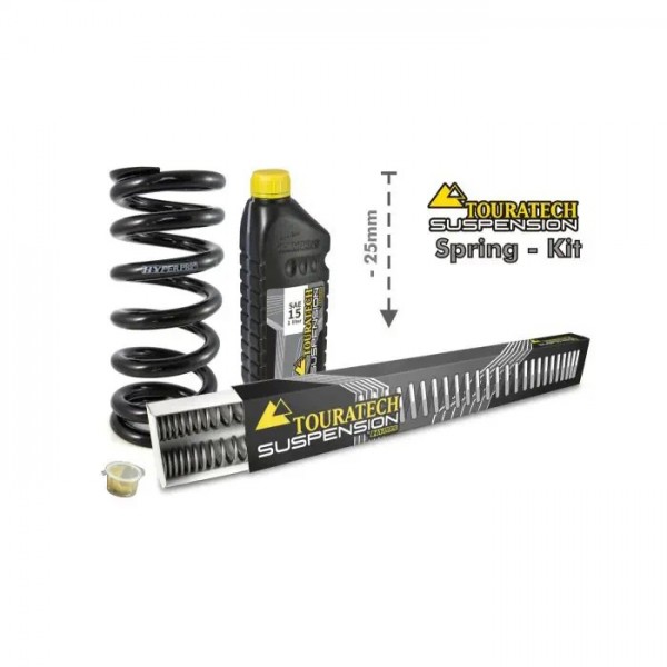 Touratech Height lowering kit -25mm for BMW F900GS with Enduro Package Pro, replacement springs