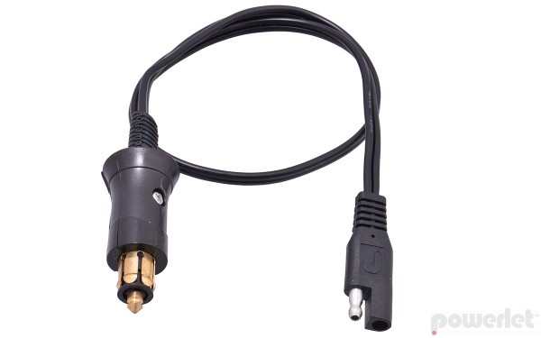 Powerlet Straight Plug to SAE Battery Charging Cable.