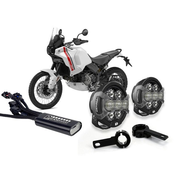 Denali D7 Pro Premium Crash Bar Lighting Bundle - Ducati Desert X 2022+/MultistradaV4 2021+/V2 22-24