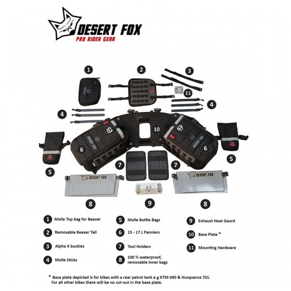 Desert Fox Namib Rackless Kit (30 litres expanding to 34 litres)