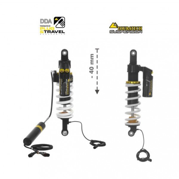 Touratech Suspension-SET Plug & Travel -40 mm lowering for BMW R1200GS/R1250GS Adventure from 2017