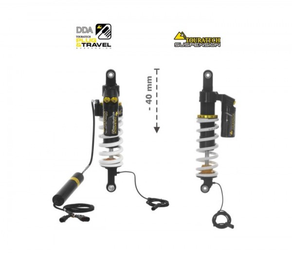 Touratech Suspension-SET Plug & Travel -40 mm lowering for BMW R1200GS Adventure 2014 - 2016