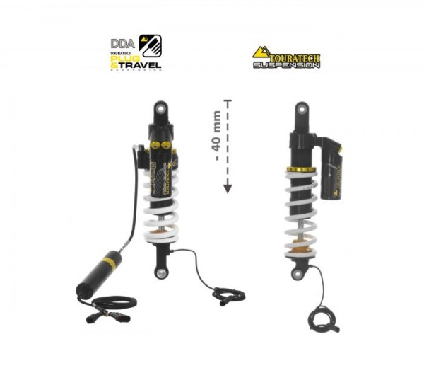 Touratech Suspension-SET Plug & Travel -40 mm lowering for BMW R1200GS Adventure 2014 - 2017