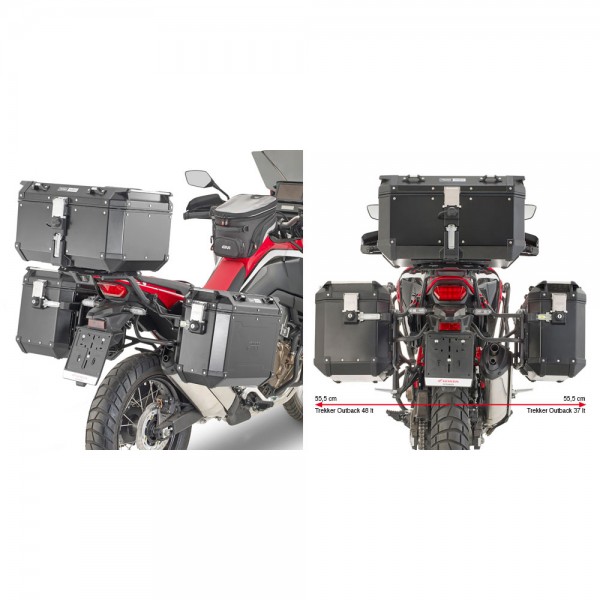 Givi Specific pannier holder for Outback MONOKEY® CAM-SIDED config CRF1100L Africa Twin w/o OEM Rac