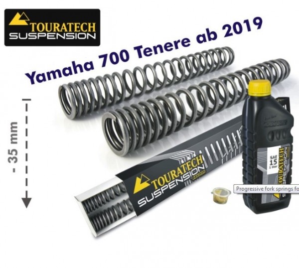 Touratech Progressive fork springs for Yamaha 700 Tenere from 2019 -35mm lowering
