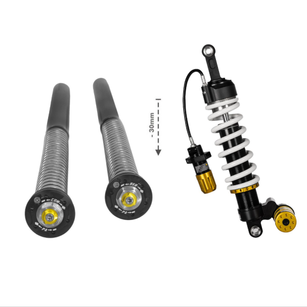 Touratech Lowering SET - 30mm Cartridge Kit and Shock absorber Extreme2 for BMW R12 G/S (2025-)