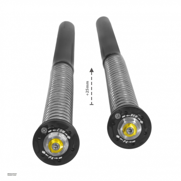 Touratech Suspension Open Cartridge Kit +25mm for Yamaha Ténéré 700 (2019-2024)