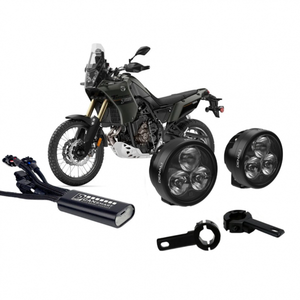 Denali D3 Driving Crash Bar Lighting Bundle - Yamaha Tenere 700 2019-24/Rally '24/World Raid '22-'24