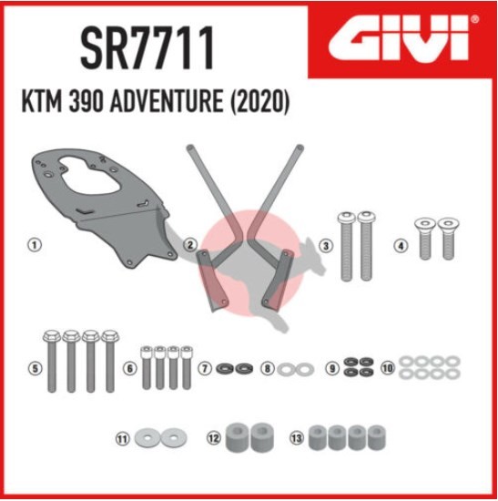 SR7711 Luggage Rack GIVI KTM 390 Adventure