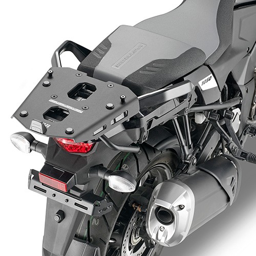 Givi Specific rear rack, black, in anodised aluminium for MONOKEY® top-case Suzuki VStrom 1050/XT