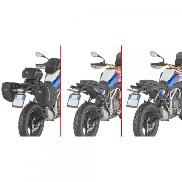 Givi STL5155 Pair of specific retractable Stealth holders for EASY12R/EASY12L side bags BMW F450GS